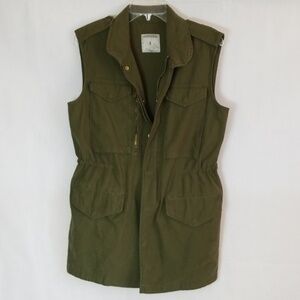 Zara Olive Green Vest Military Size S